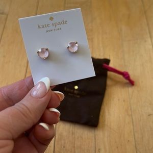 Kate spade pink rhinestone earrings